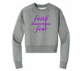 Faith over Fear - Women's Cropped Crewneck